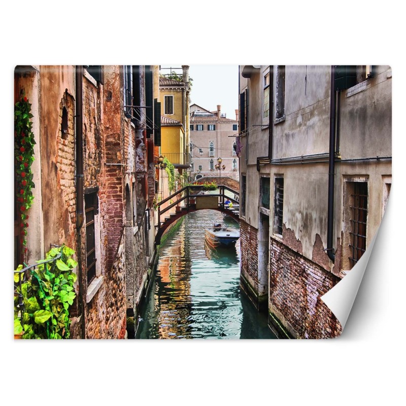 Fototapete - Venedig Brücke und Gondel | Feeby