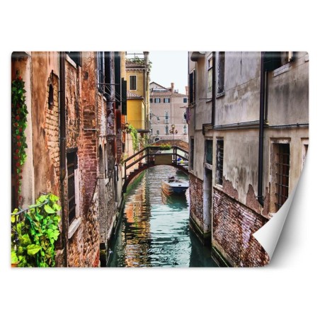 Fototapete - Venedig Brücke und Gondel | Feeby