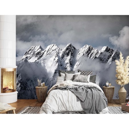 Moderne Fototapete - Berge im Winter | Feeby