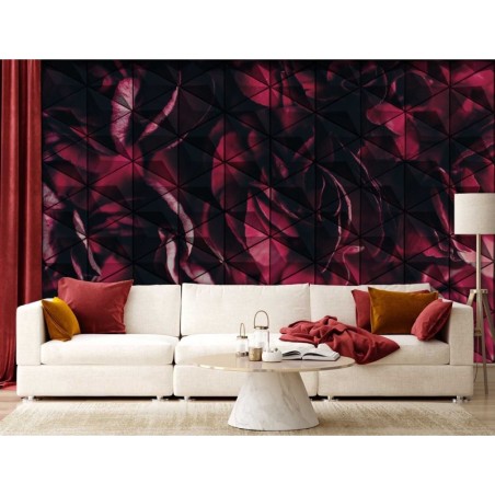 Stilvolle Fototapete - Rote Blütenblätter | Feeby