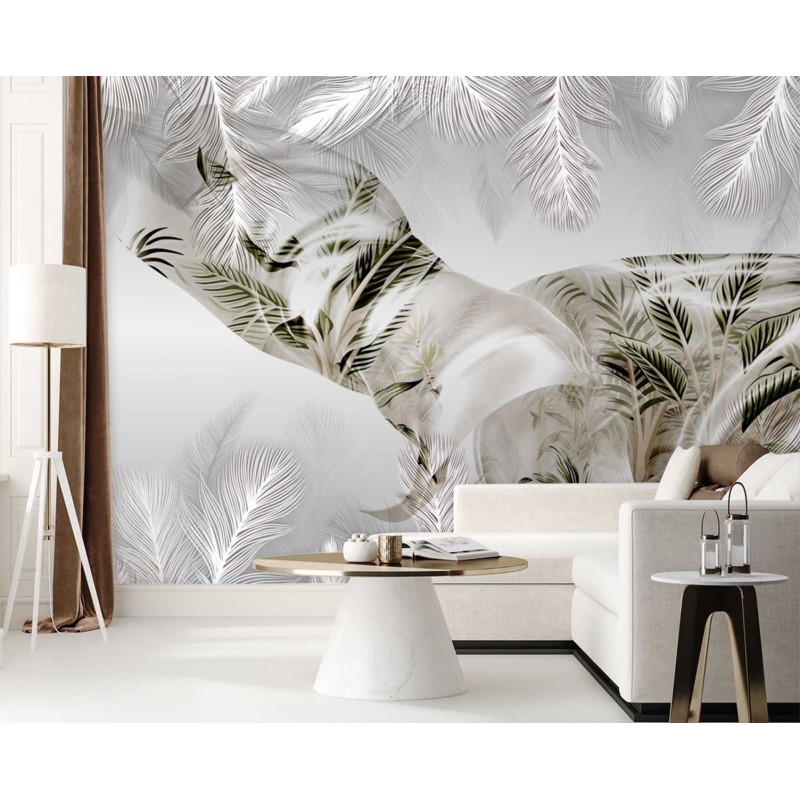 Stilvolle Fototapete - Laub im Wind | Feeby