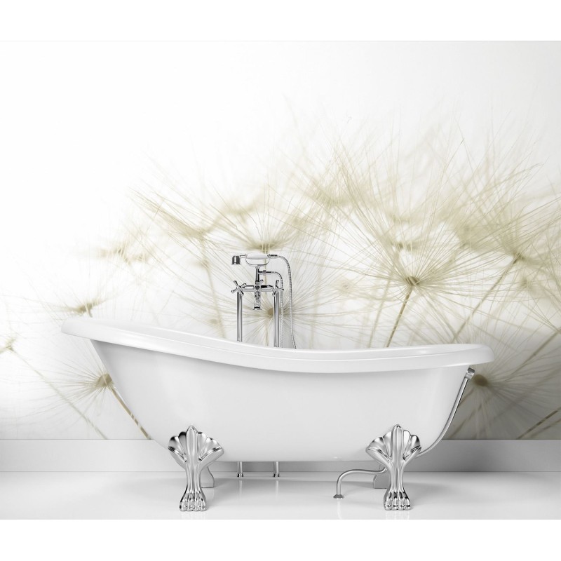 Moderne Fototapete - Pusteblume Makro Beige | Feeby