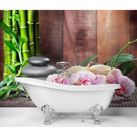 Fototapete - Orchidee mit Bambus | Feeby