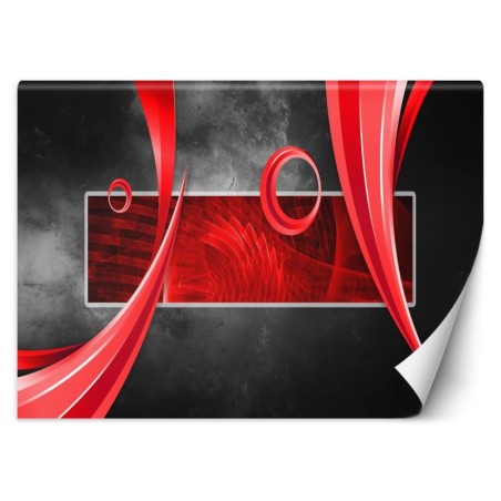 Fototapete - Geometrische Abstrakt Grau Hintergrund | Feeby