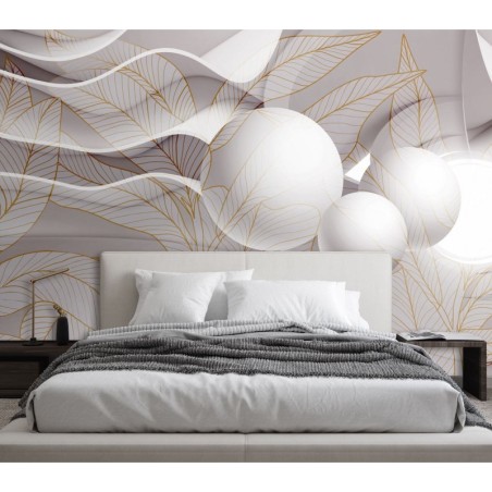 Fototapete - Kugeln Wellen 3D | Feeby