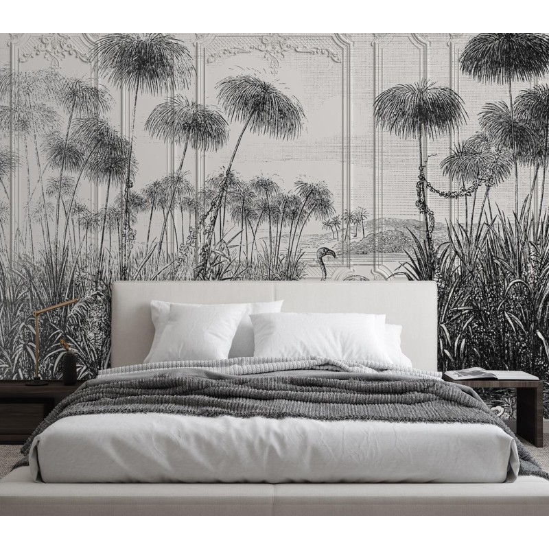 Moderne Fototapete - Vögel in einem Teich | Feeby