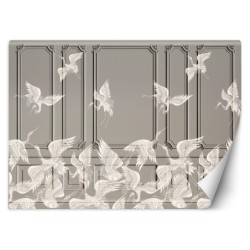 Stilvolle Fototapete - Kraniche im Flug | Feeby