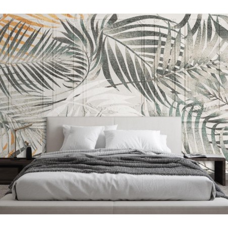 Moderne Fototapete - Tropische Palmen Blätter | Feeby