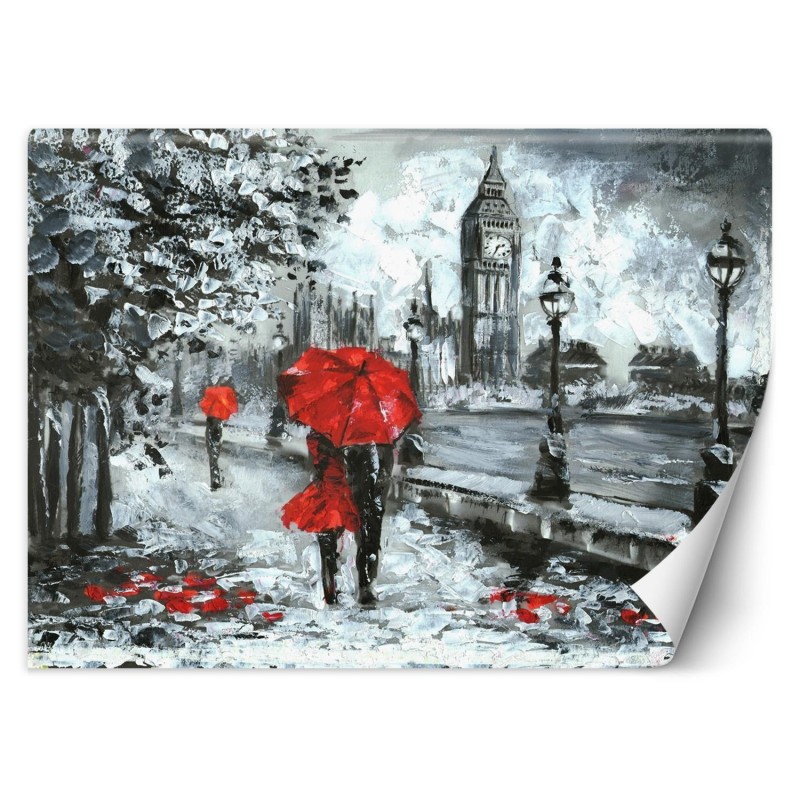 Fototapete - Spaziergang in London wie gemalt | Feeby