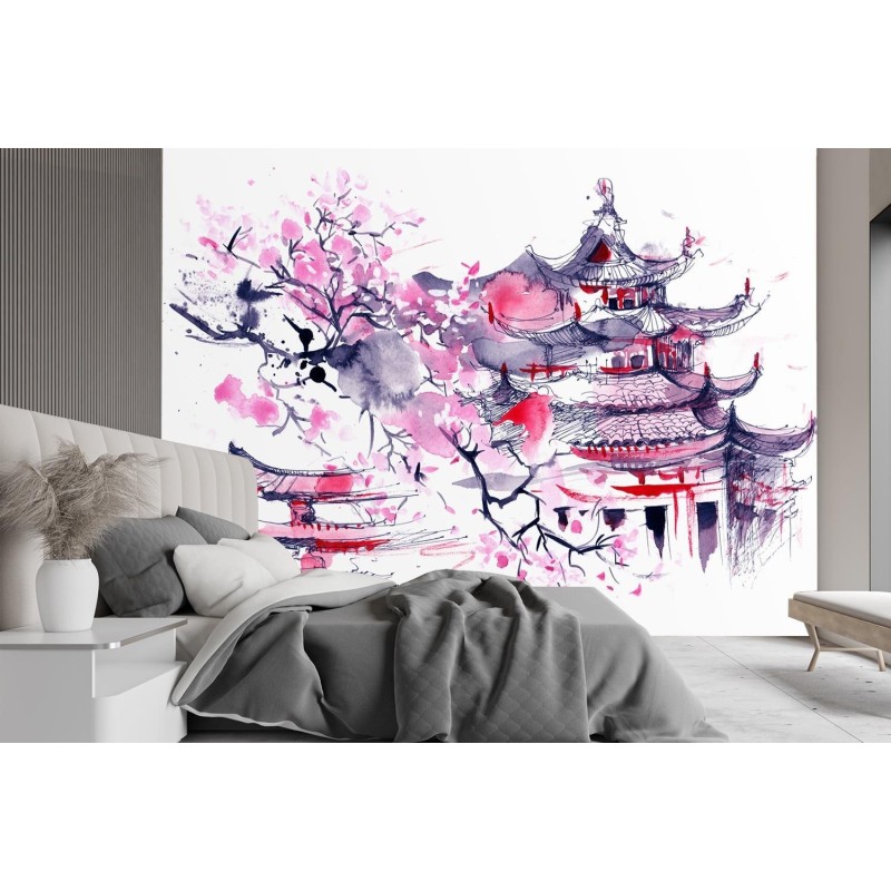 Stilvolle Fototapete - Japanische Pagode | Feeby