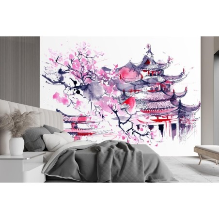 Stilvolle Fototapete - Japanische Pagode | Feeby